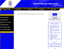 Tablet Screenshot of cardinalnewman70.com
